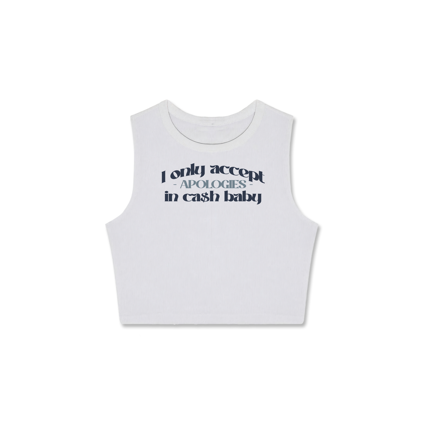 APOLOGIES IN CASH CROP TOP