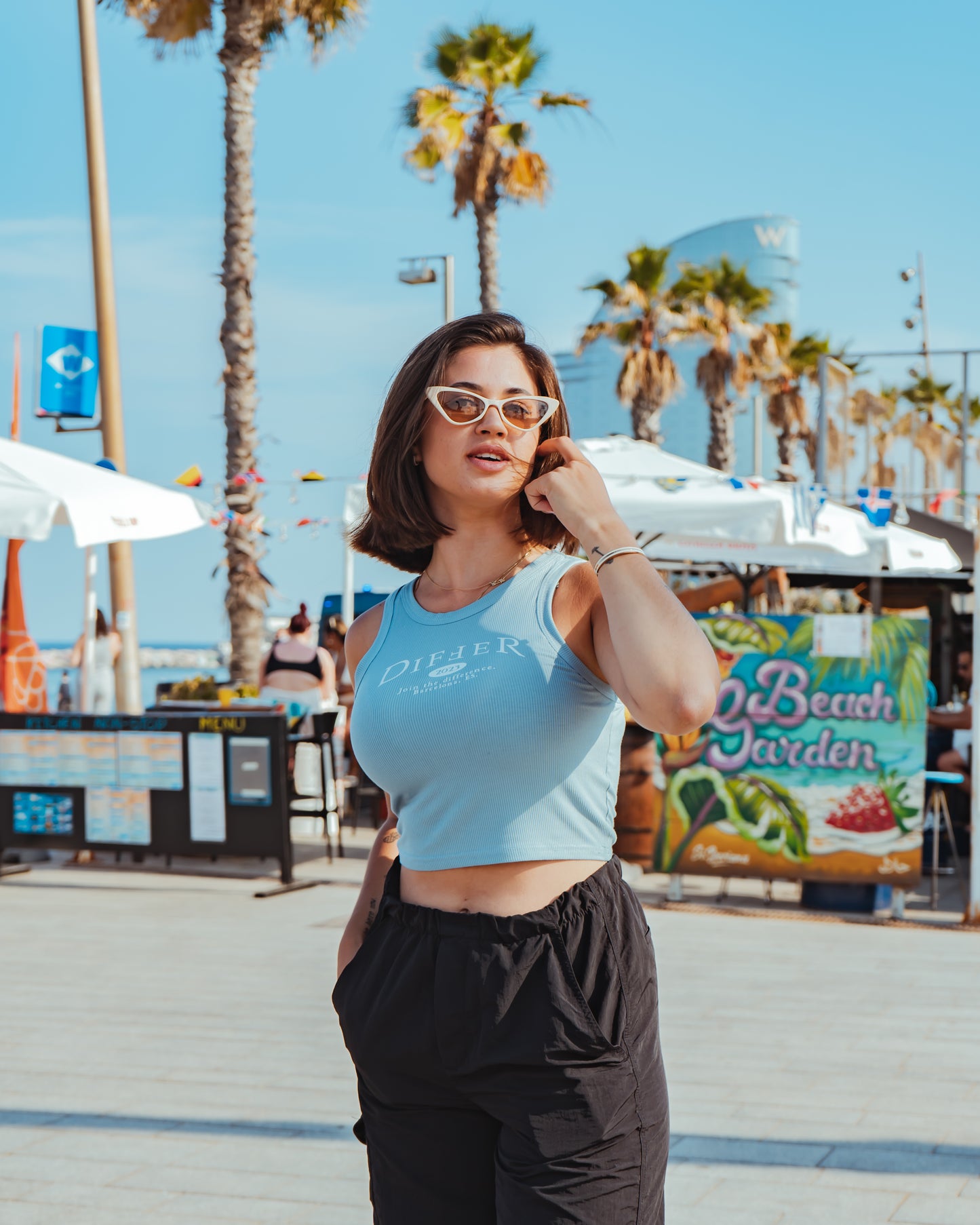 BASIC LIGHT BLUE CROP TOP