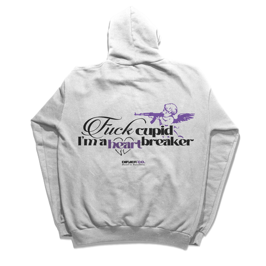 F*CK CUPID WHITE HOODIE